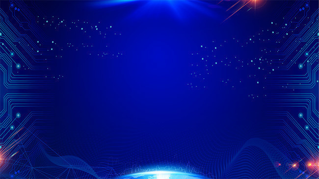 藍色科技展板 引領未來的視覺體驗